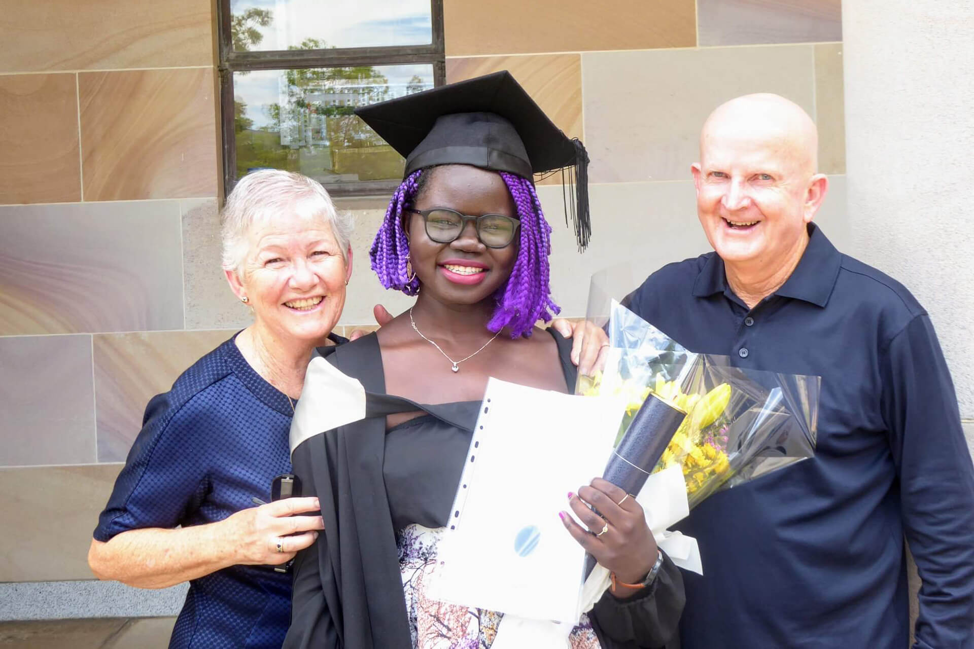 Neil and Wendy Peach have remained a large part of Nyakuoy's life. 