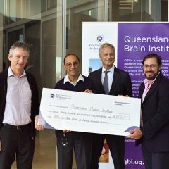 Hutchinson Builders employees are donating $20,000 to dementia research.