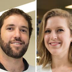 Dr James Kesby and Dr Laura Fenlon have been awarded Queensland Young Tall Poppy Awards.