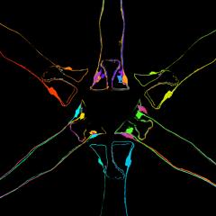 Microscopy image of fusogens causing  nerve cells to fuse