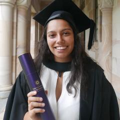 Montana Samantzis has been recognised with a  with a University Medal.